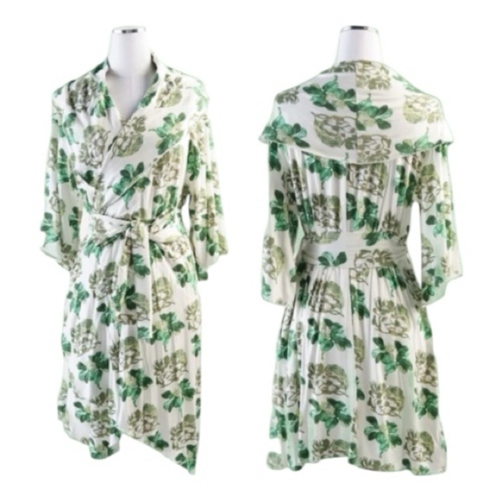 Kate Quinn Green Floral Robe